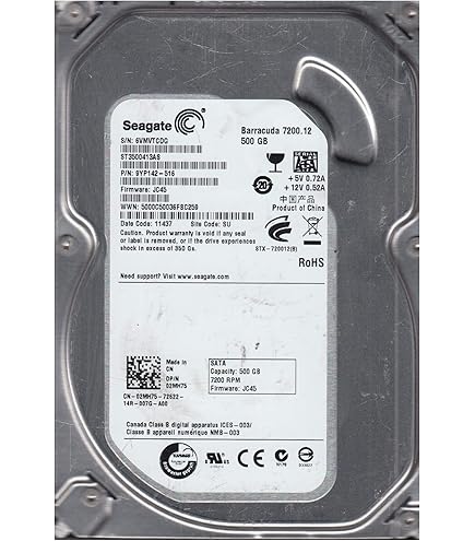 Amazon.com: Seagate Barracuda 7200.12 750 GB 7200RPM SATA 6Gb/s